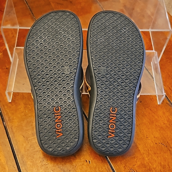 VIONIC | ORTHAHEEL TIDE II | BROWN LEOPARD THONGS - Picture 4 of 9